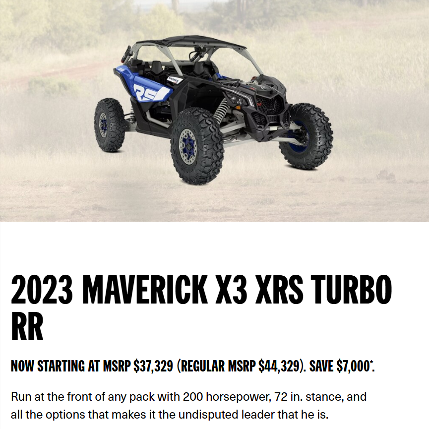 2023 MAVERICK X3 XRS TURBO RR