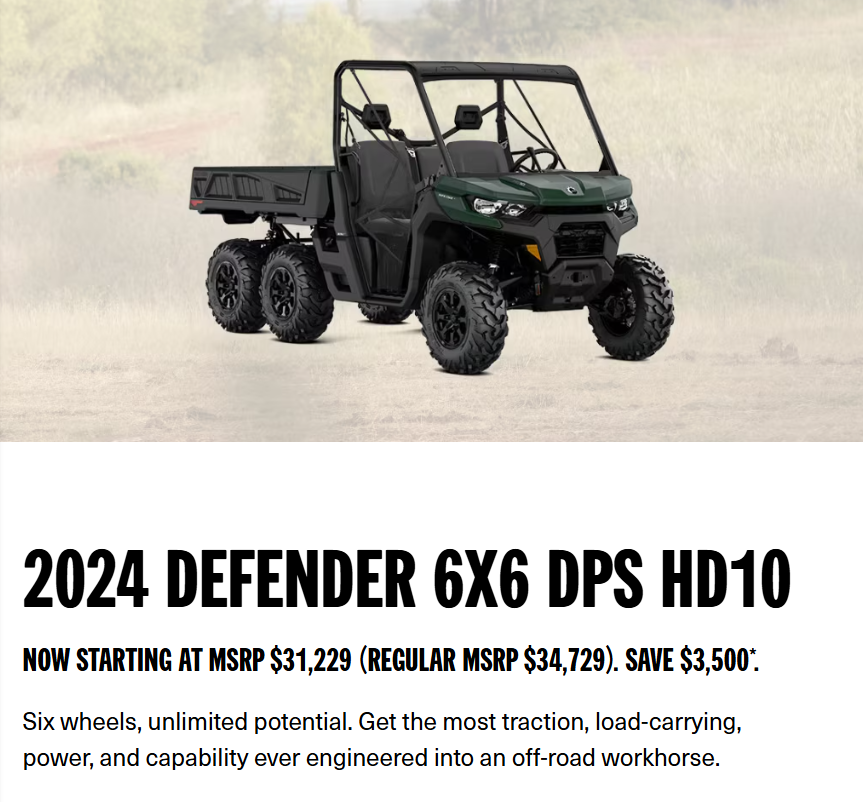 2024 DEFENDER 6X6 DPS HD10