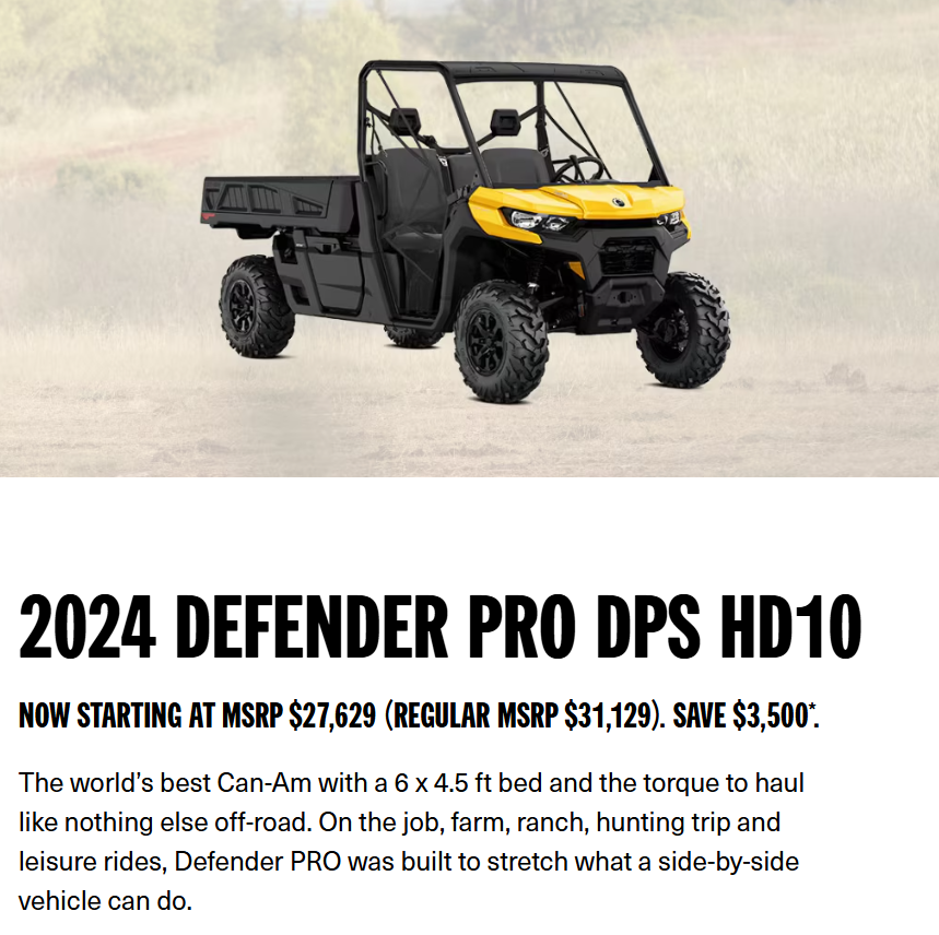 2024 DEFENDER PRO DPS HD10