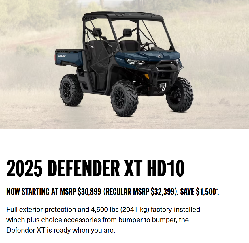 2025 DEFENDER XT HD10